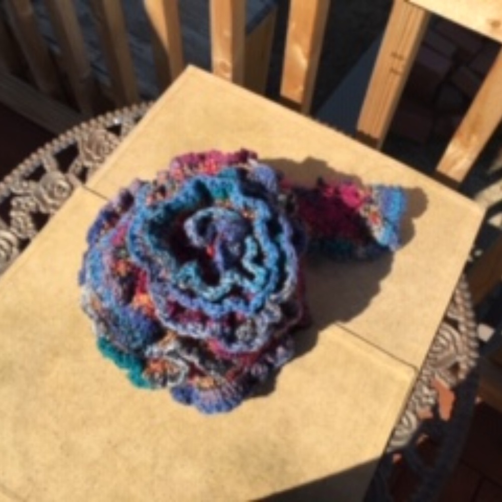 VINTAGE BOHO KNIT SCARF - Picture 4 of 5